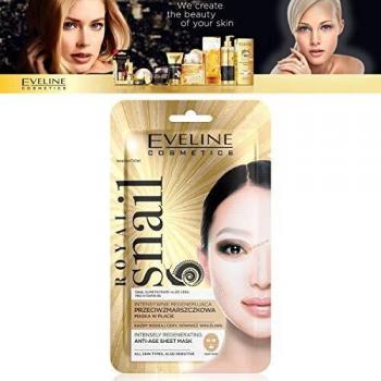Eveline Face Mask Royal Snail Intensely Revitalising Anti-Age Skin Care Sheet