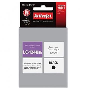 Cartucho de Tinta Compatible Activejet AB 1240BNX para Brother LC1240BK/LC1220BK, 12.5 ml, Negro