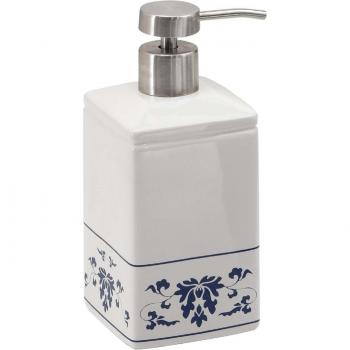 Dosificador de jabón para encimera Cixi Gedy, modelo GEDY CX818900000, color blanco y azul
