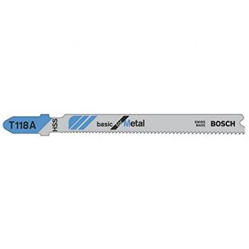 Bosch Professional 5x Hojas de sierra de calar T 118 A Basic for Metal
