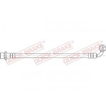 Tubo de freno QUICK BRAKE 58.003 - Latiguillo de freno, alta resistencia, material flexible, compatible con sistemas de frenos hidráulicos, longitud optimizada para fácil instalación