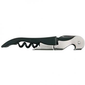 Cuchillo de camarero APS con sacacorchos y abridor de botellas, 12 cm, plateado