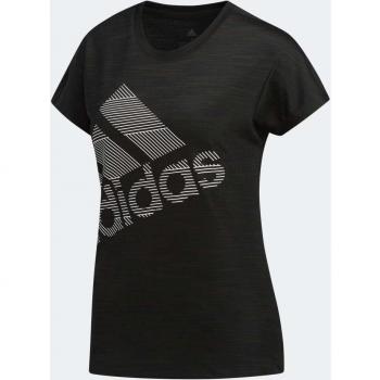 adidas SS Bos Logo tee Camiseta de Manga Corta, Mujer, Black, S