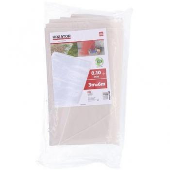 Plástico Protector Transparente 0,10mm 3x6m KRT663002