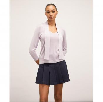 Jersey de mujer de lúrex con fajín