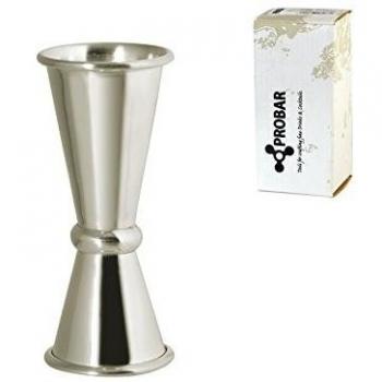 PIAZZA Jigger Silver Plate Cocktail Artículo de degustación para la Cocina, Multicolor, One Size