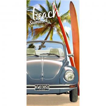 Toalla de baño Volkswagen Escarabajo 75 x 150 cm | Regalo de VW Oldtimer | VW Toalla de baño de pato de algodón | Camping toalla de playa Volkswagen T1 T2 T3