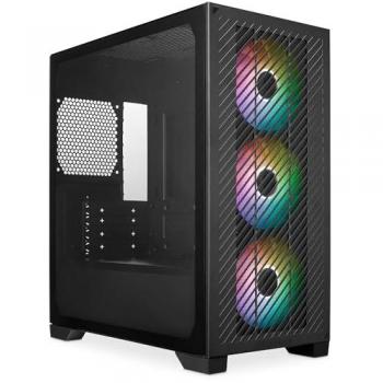 Cooler Master Elite 301 Mini Tower Negro con ARGB, 3 Ventiladores de 120mm, Soporte para Radiador de hasta 280mm y GPU de hasta 365mm