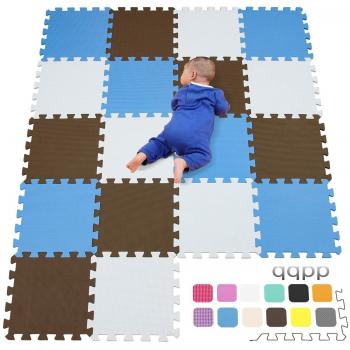 qqpp Alfombra Puzzle para Niños Bebe Infantil - Suelo de Goma EVA Suave. 18 Piezas
