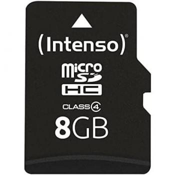 Intenso Micro SDHC Card 8GB Class 4 with SD Adapter