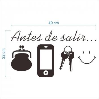 antes de salir-etiquetas engomadas de la pared de la pared de vinilo adhesivo de las etiquetas
