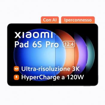 Tablet Xiaomi Pad 6S Pro 8GB RAM, 256GB almacenamiento, pantalla de 12.4 pulgadas, conexión WiFi, color gris
