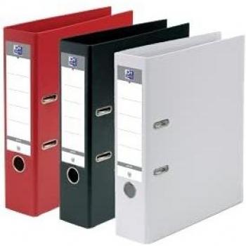 Oxford – Archivadores de palanca A4 XL 80 mm 2 anillas, capacidad 750 hojas, cubierta de polipropileno