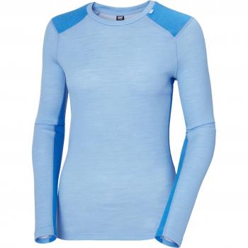 Camiseta Térmica Helly Hansen Lifa Merino Midweight Manga Larga Mujer Azul Celeste (M)