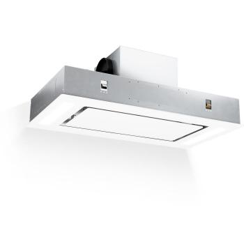 Campana de techo Klarstein Remy 90 cm, 619 m³/h, 230W, 3 niveles, mando a distancia, color blanco
