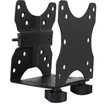 DIGITUS Soporte para montar ordenadores MiniPC detrás del monitor, VESA 75x75, 100x100, MAX. carga: 5 kg, negro