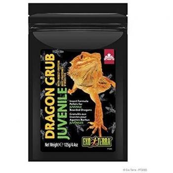 Exo Terra Alimento de Insectos para Dragon Grub, Juvenil, 125g