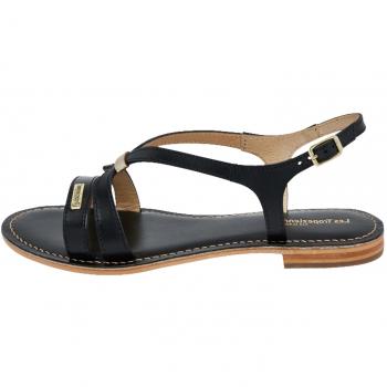 Sandalias Planas de Cuero Hamoon para Mujer Les Tropeziennes por M. Belarbi - Negro