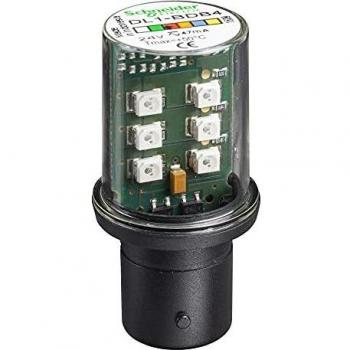 Lámpara LED BA 15d, roja, 24V AC/DC Schneider Electric