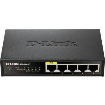 D-Link DES-1005P Switch Black