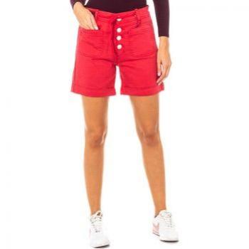 La Martina Short mujer con bajos dobladillo y trabillas para cinturón LWB001
