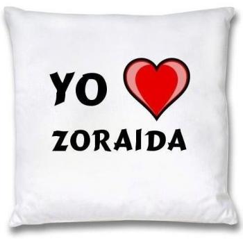 Ropa de almohada blanca con Amo Zoraida
