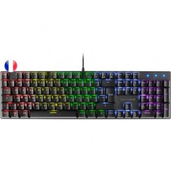 Teclado Mecánico RGB Mars Gaming MK422 - Tecnología Antipolvo - Efectos de Iluminación Rainbow - Teclas Ultra-resistentes - Funciones Multimedia y Modo Juego