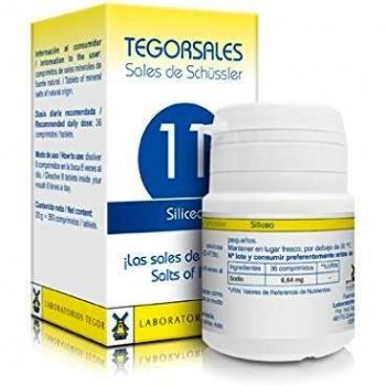 Silicea Tegorsales Nº11, 20 gr, 350 Comprimidos sin Gluten - Tegor