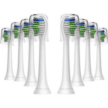 Para la cabeza del cepillo de dientes Philips Sonicare, cabezales de repuesto Yanban Sonicare para Diamondclean Healthywhite + Adaptiveclean HX6530 HX6014 Paquete de 8