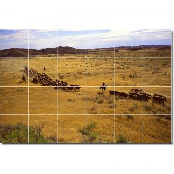 Paisajes foto cocina Tile Mural 19. 32 x 48 cm con