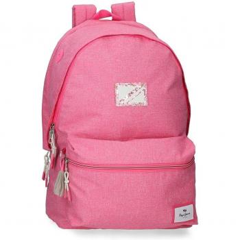 Mochila porta ordenador adaptable dos compartimentos Pepe Jeans para niña Luna