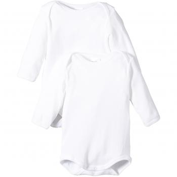 Schiesser 2pack Baby Bodies 1/1 Body, Blanco