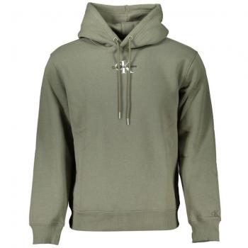 Stylish XL Green Fleece Hooded Sweatshirt for Men