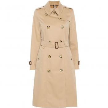 Burberry Women's Chelsea Beige Cotton Trench Coat Size 6