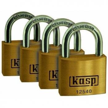 Kasp K12540D4 - Candados de latón de primera calidad: paquetes de cuatro unidades - 40 mm