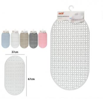 Alfombra Antideslizante de PVC para Baño y Ducha 67x37 cm