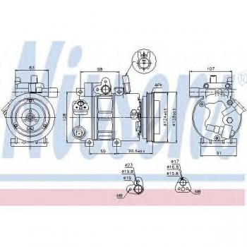 Compresor de aire acondicionado NISSENS 89273, tipo: compresor, características: compatible con vehículos específicos, refrigerante R134a, alta eficiencia energética, diseño optimizado para un rendimiento superior y durabilidad