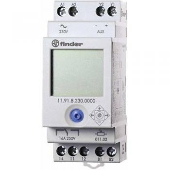Finder Twilight Switch 11.91.8.230.0000, DIN rail, 1 pc(s), Operating voltage: 230 V AC, Light sensitivity: 2 - 150 lx