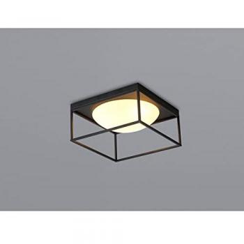 Plafón Semi Empotrado DESIGUAL de 3 Luces E27 en Negro Mate