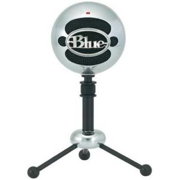Blue Snowball Professional USB Condenser Microphone - Brushed Aluminum Finish