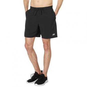 New Balance Men's Sport Essentials 7 Black Shorts - Size 2XL, Recycled Polyester, Sustainable