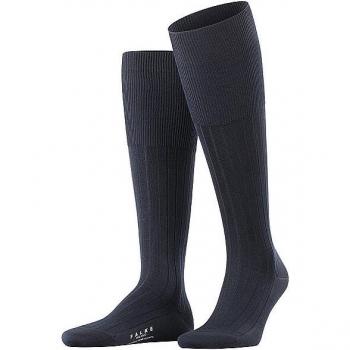 Falke Milano Dark Navy Cotton Knee High Socks for Men 47/48