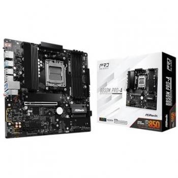 Placa Base ASRock B850M Pro-A Micro ATX AM5 con soporte para 4 DDR5, HDMI, DP y 3x M.2