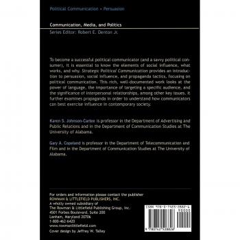 Strategic Political Communication Book: Rethinking Social Influence, Persuasion, and Propaganda