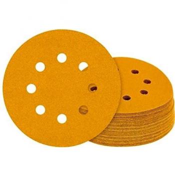 Bosch Professional 50 x Lijas Expert C470 con 8 agujeros, para Madera dura, Pintura sobre madera, 125 mm, Grano 60, Accesorios Lijadora excéntrica