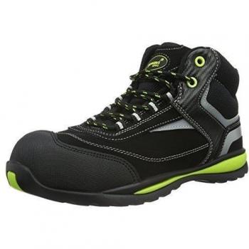 Gevavi GS38 FALCON WERKS S1P HG - Zapatos De Seguridad de piel Unisex adulto, color negro, talla 44