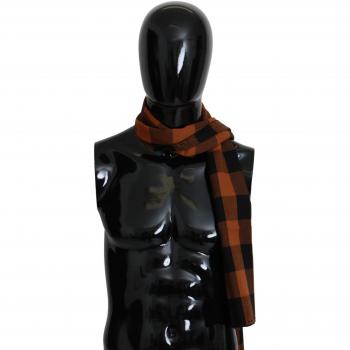 COSTUME NATIONAL C’N’C Check Neck Wrap Shawl Scarf