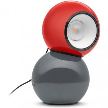 Lámpara de Mesa LED Gravitino con Imán en Rojo y Gris