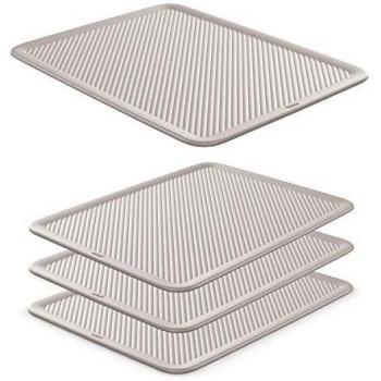 Set de 4 Tapas Organizadoras Tatay Baobab - Plástico PP05, 15/22L, Color Taupe