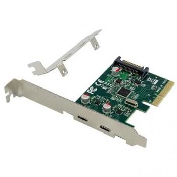 Tarjeta PCIe de Expansión Interna Conceptronic EMRICK13G con 2 Puertos USB 3.2 Gen 2 Tipo-C